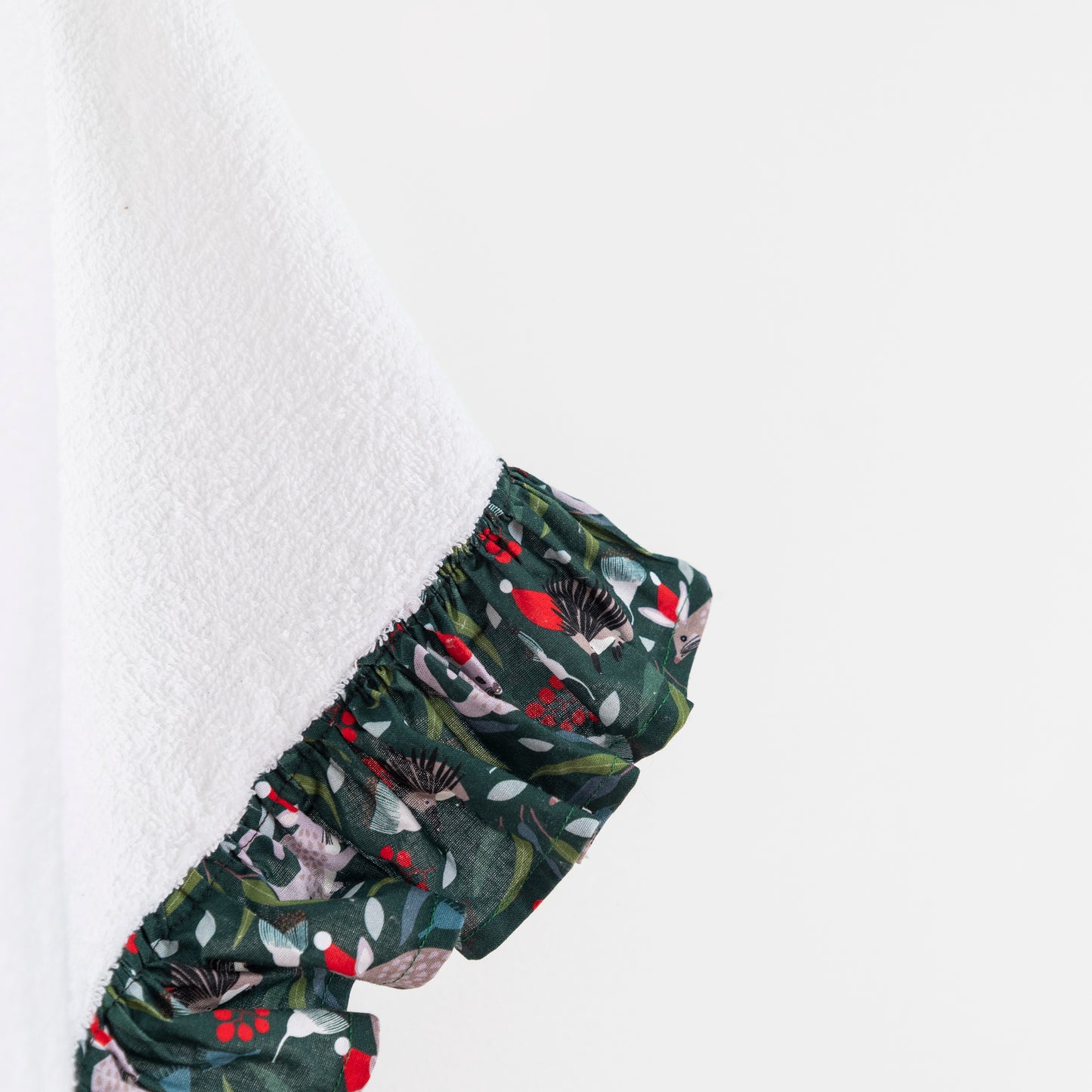 Christmas Fabric Ruffle - Hand- Towel