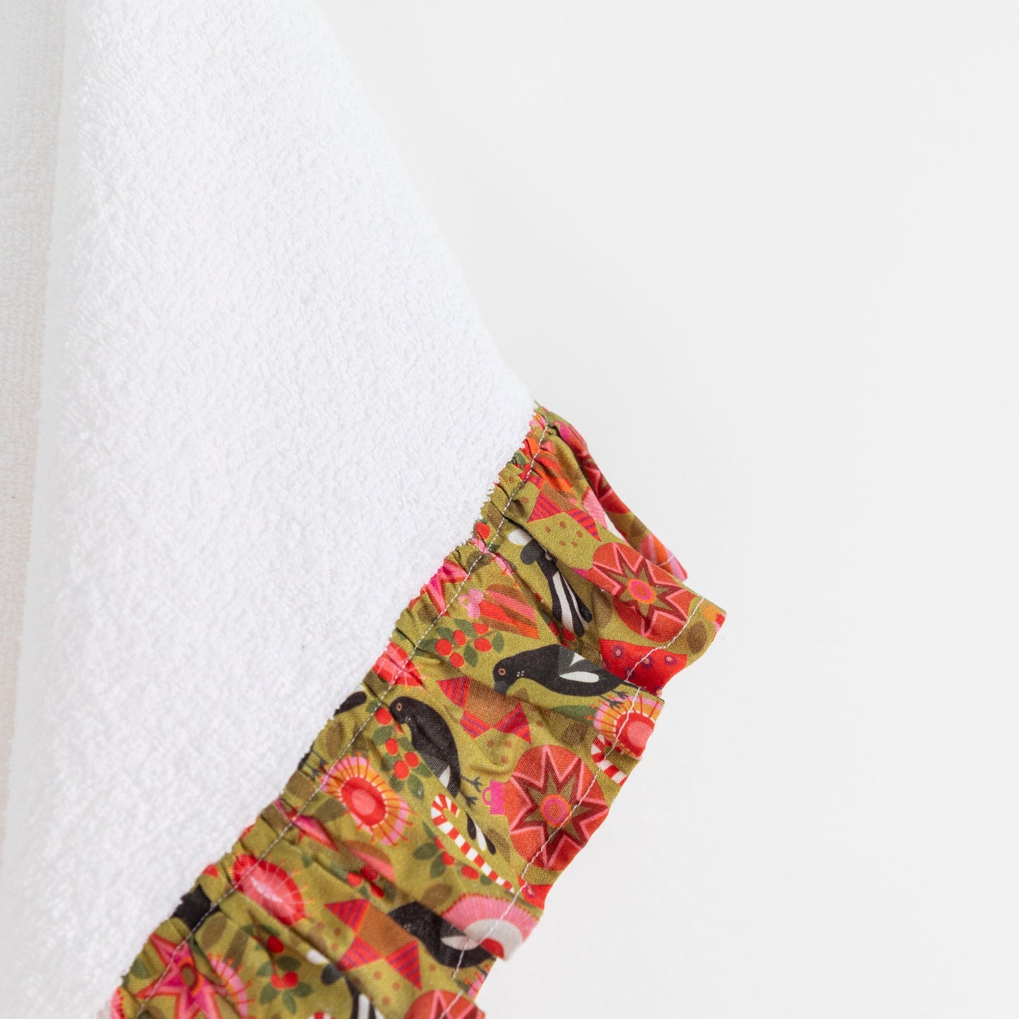 Christmas Fabric Ruffle - Hand- Towel