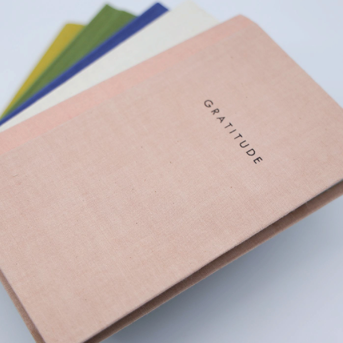 Gratitude Journal - recycled linen covers