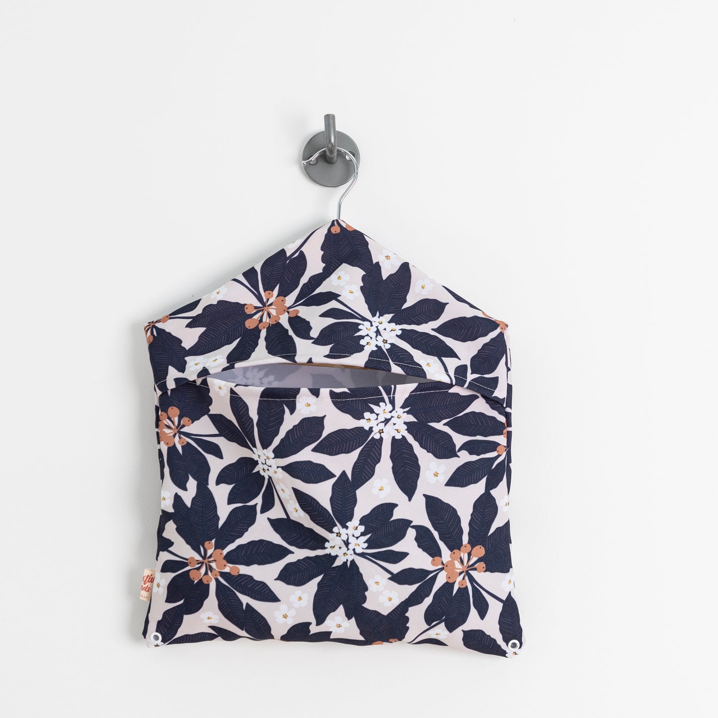 peg bag in the Pittosporum fabric