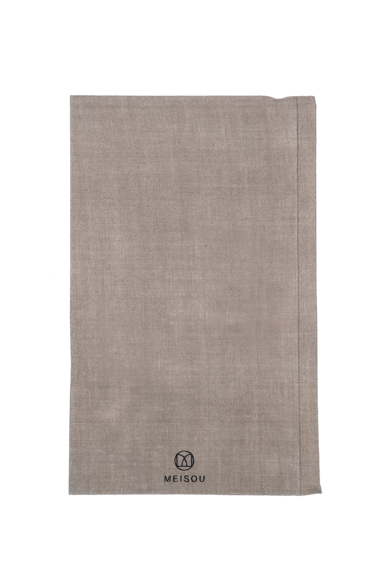 The reverse of the Remember Journal - covered in a stone coloured, recycled linen