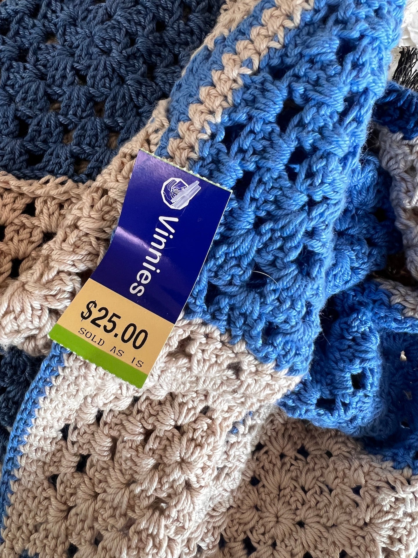Crochet Rug found on Op Shop Travels - from St Vinnies!