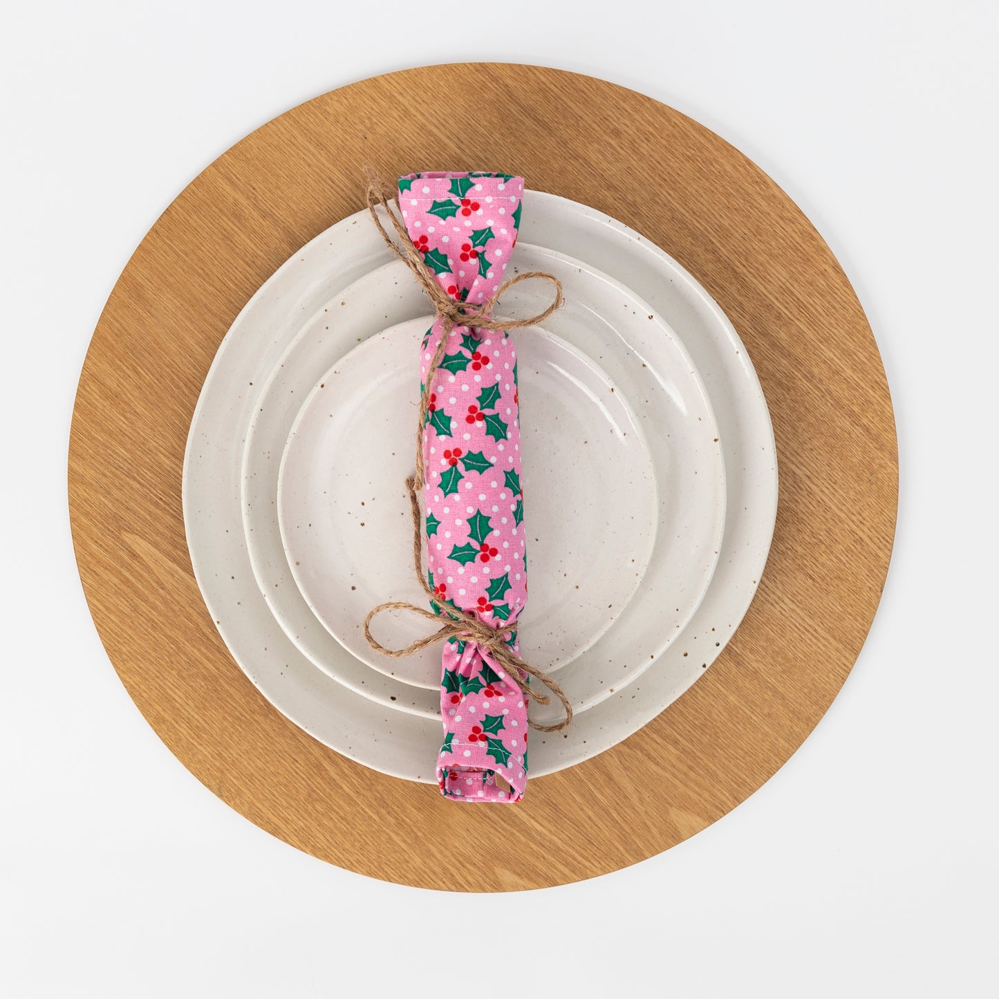 pink holly - new christmas fabric bonbon styles for Christmas 2023