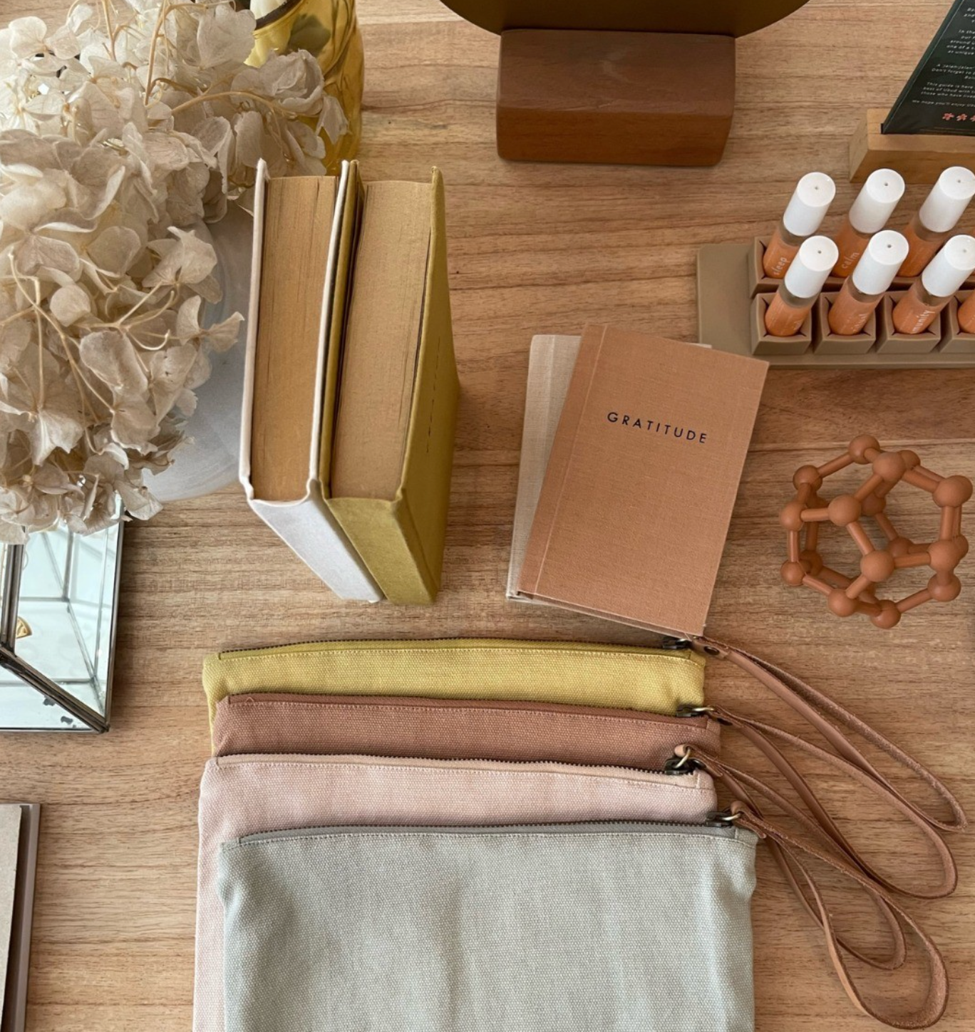 Gratitude Journal - recycled linen covers in store in Bali
