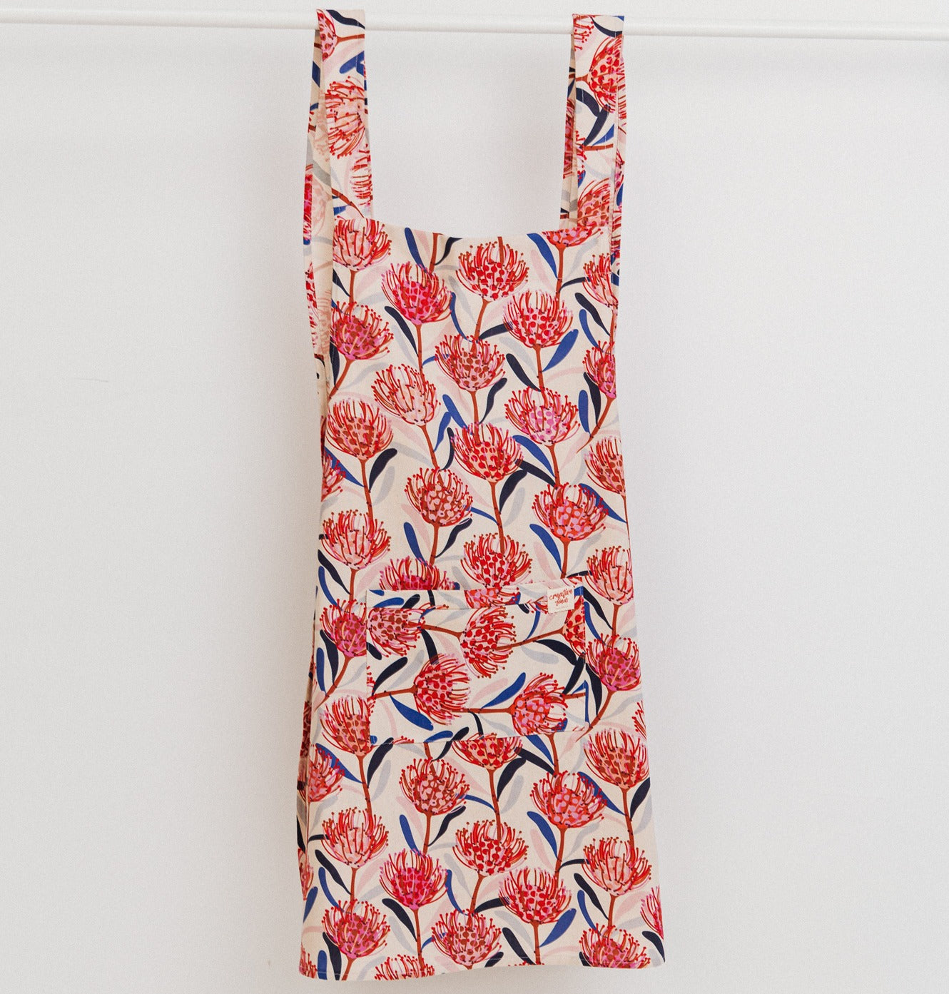 cross back apron - Australian natives