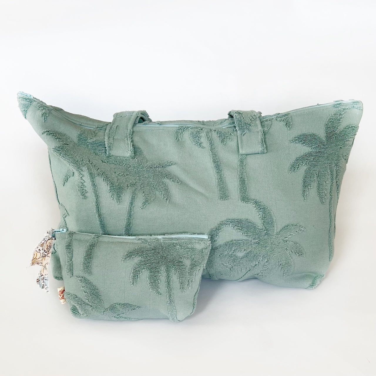 towelling beach bag