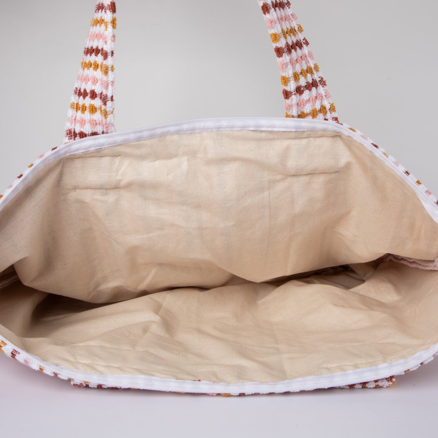 towelling beach bag