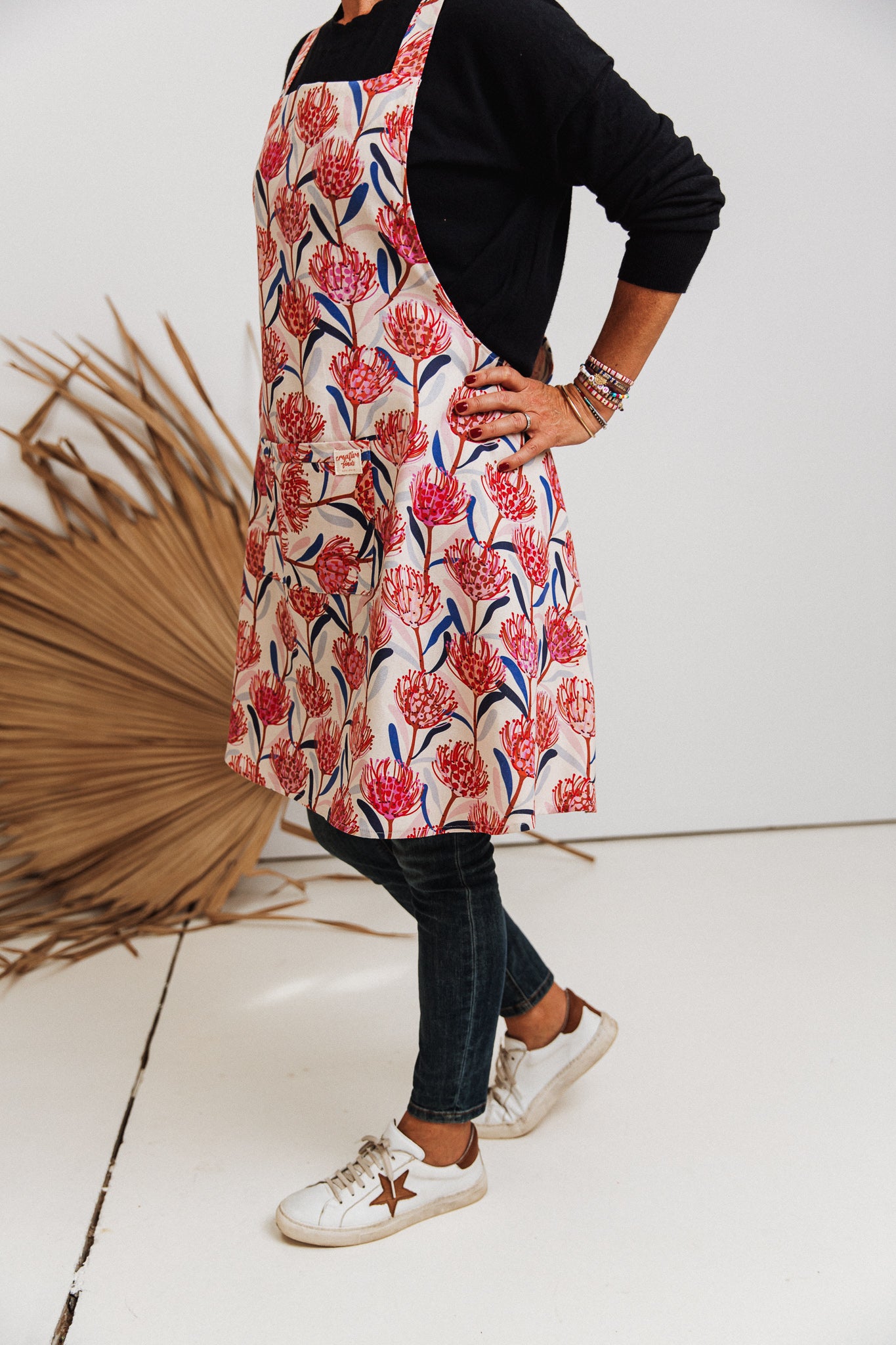 cross back apron - Australian natives