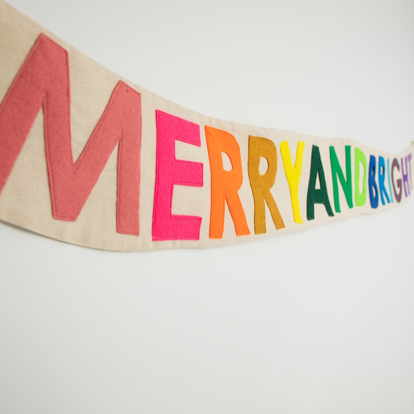 close up Merry and Bright Banner