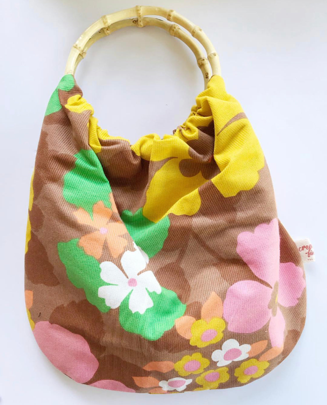 Linen and Bamboo Handle Bags