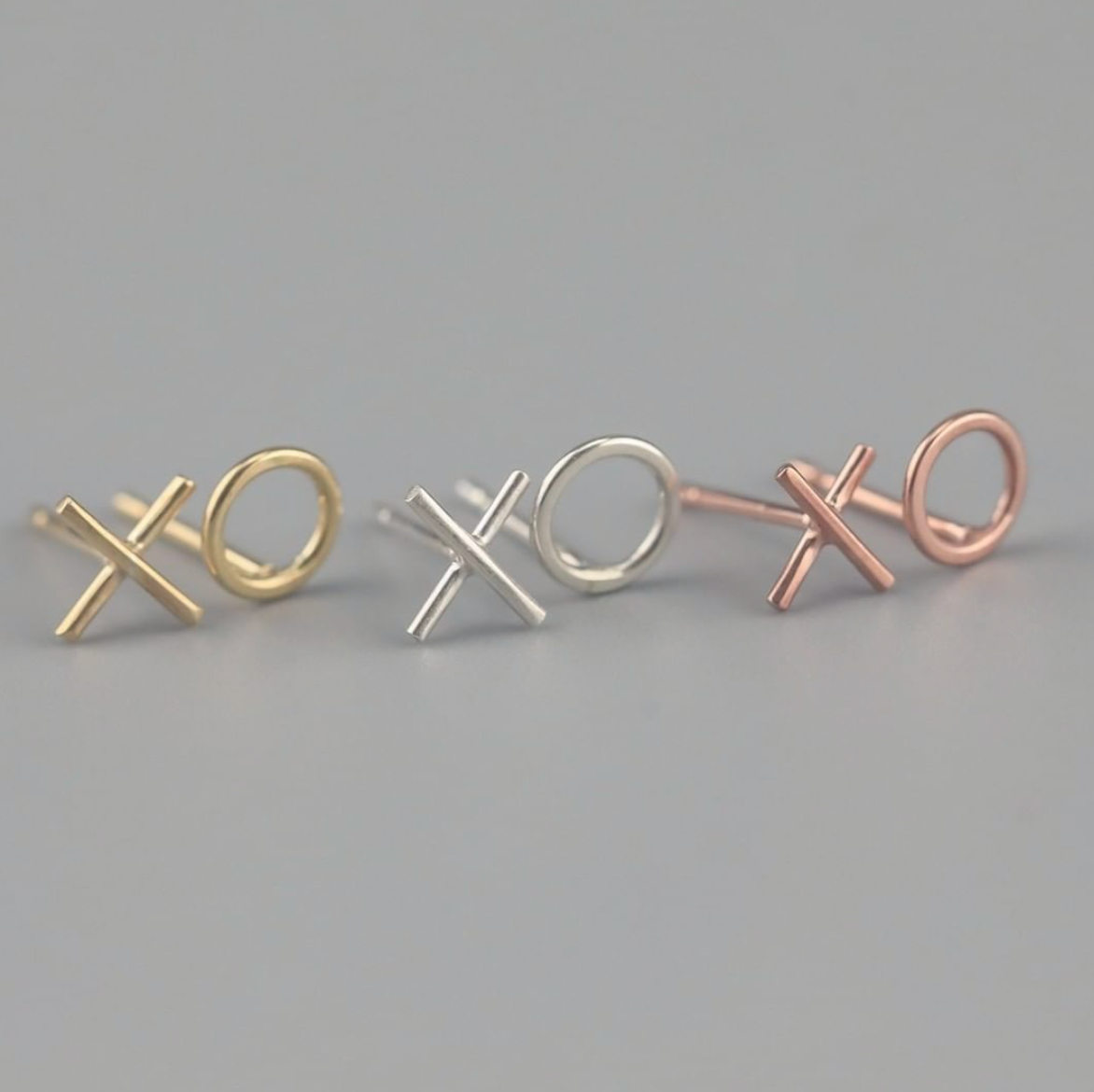 X & O stud earrings