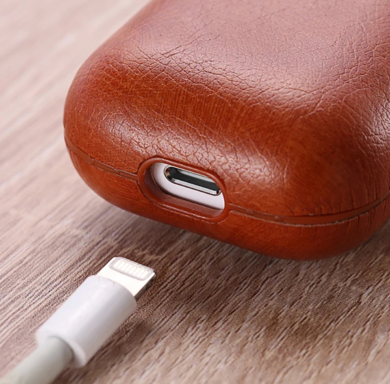 leather AirPods case