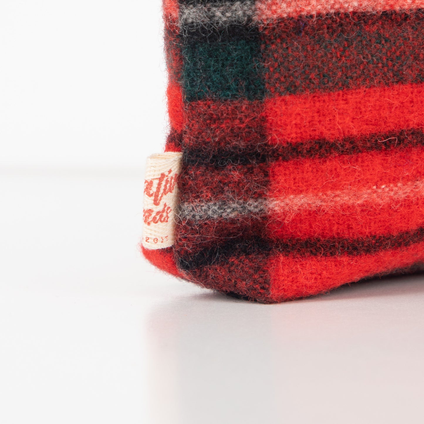 up-cycled blanket clutch