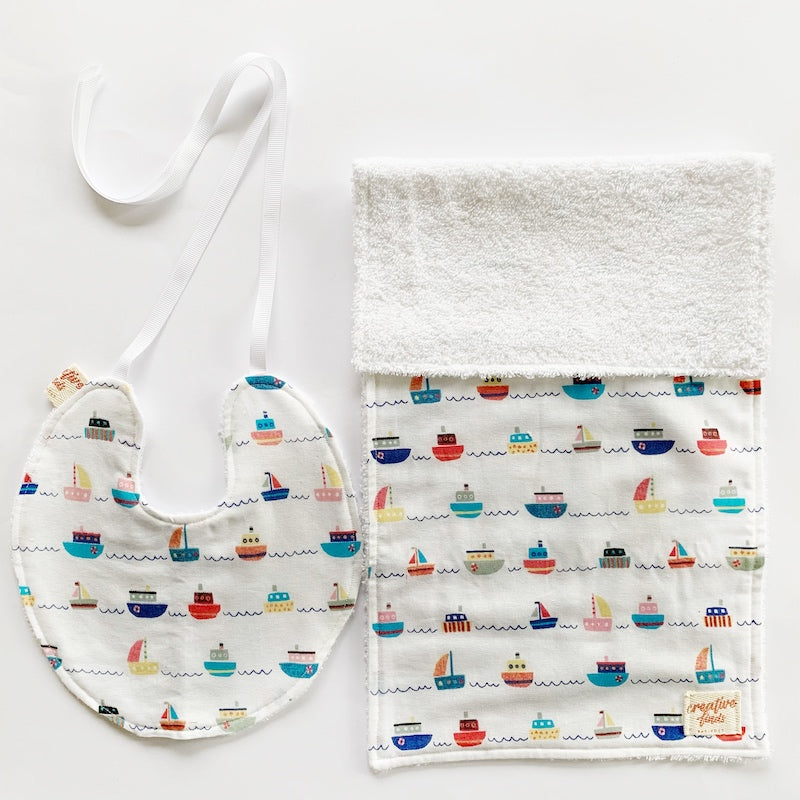 bib and burp cloth