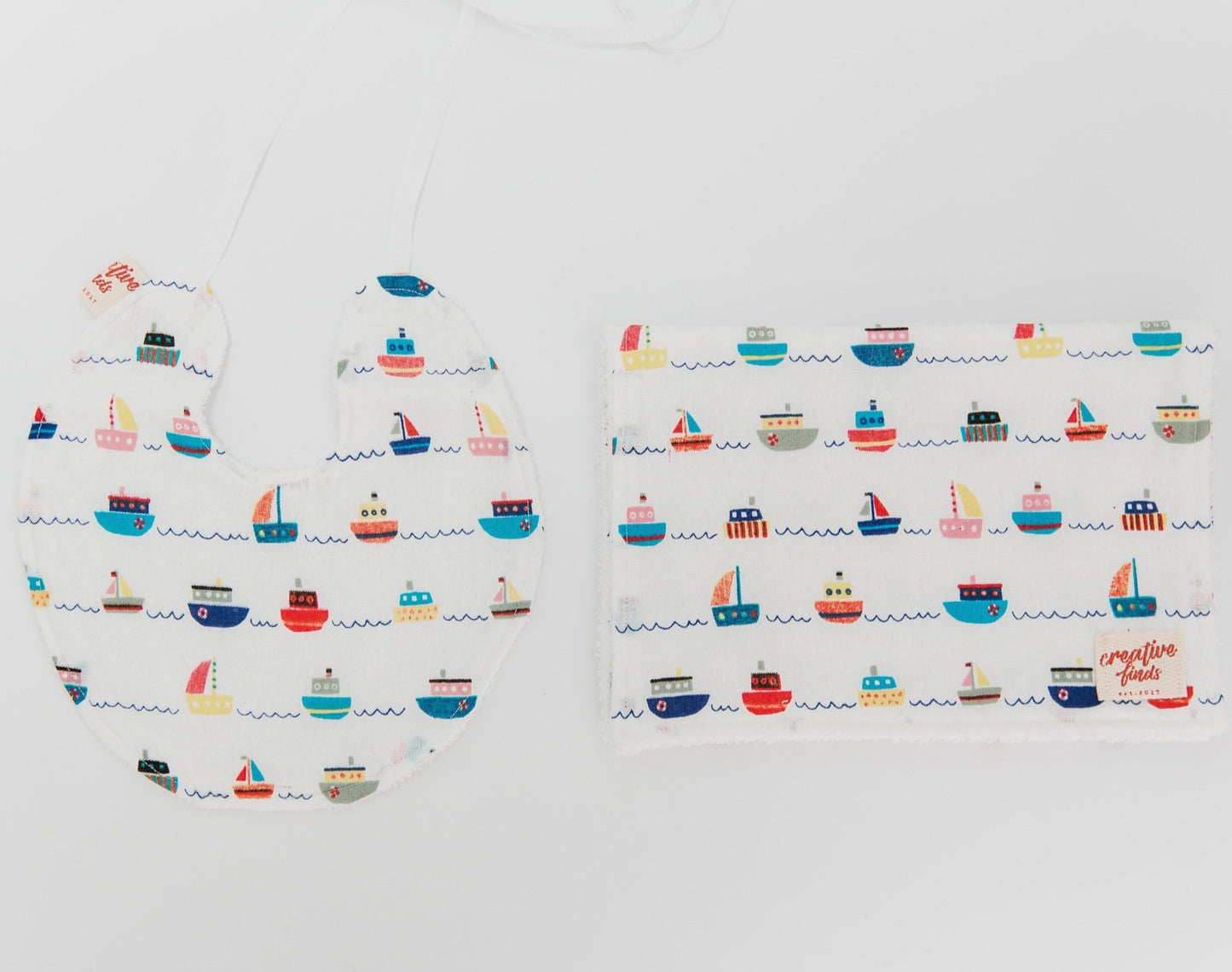 bib and burp cloth