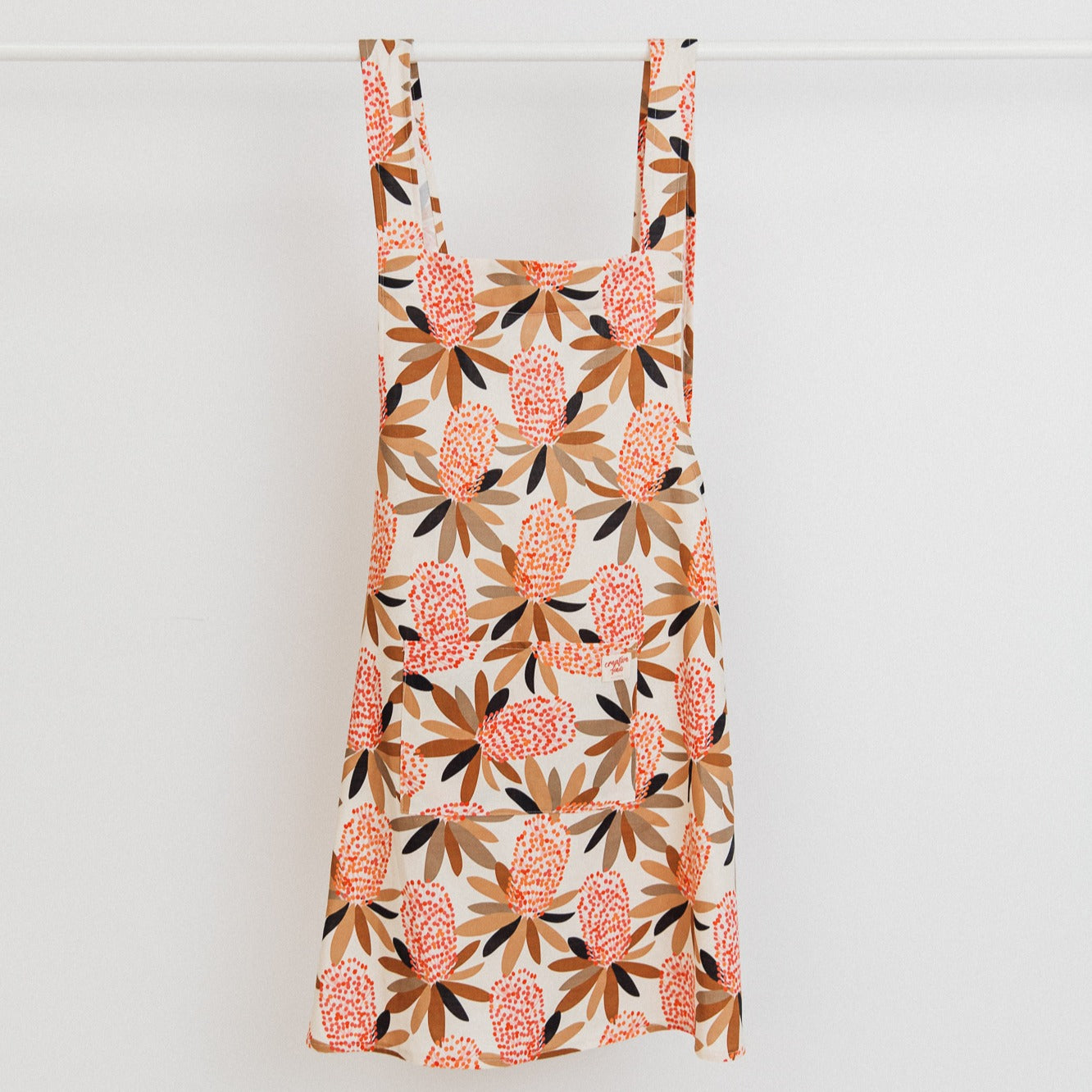 cross back apron - Australian natives