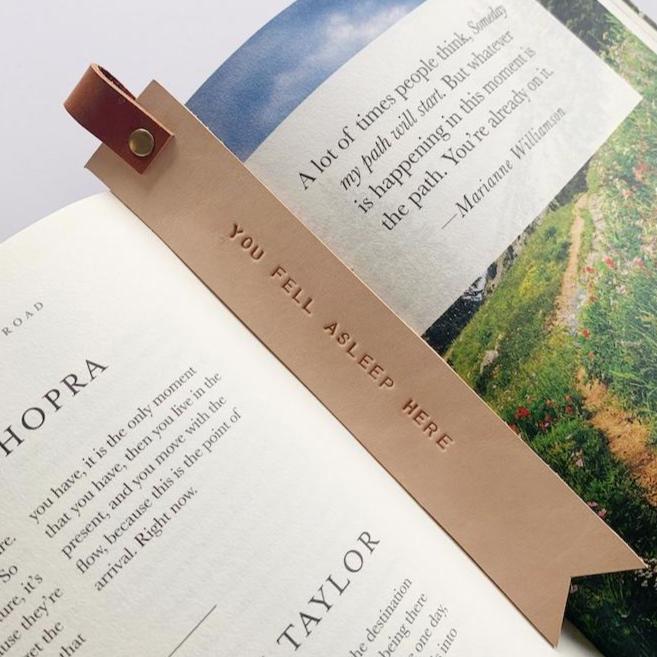 leather bookmarks