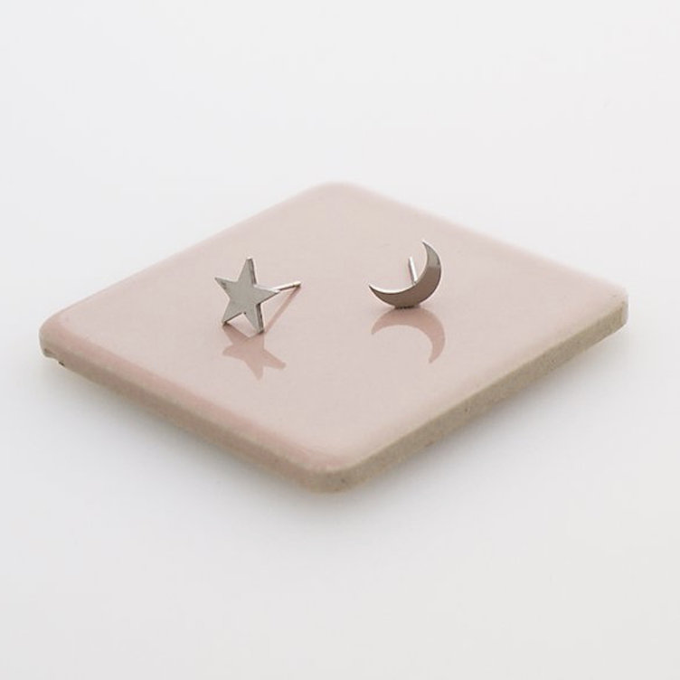 star & moon studs