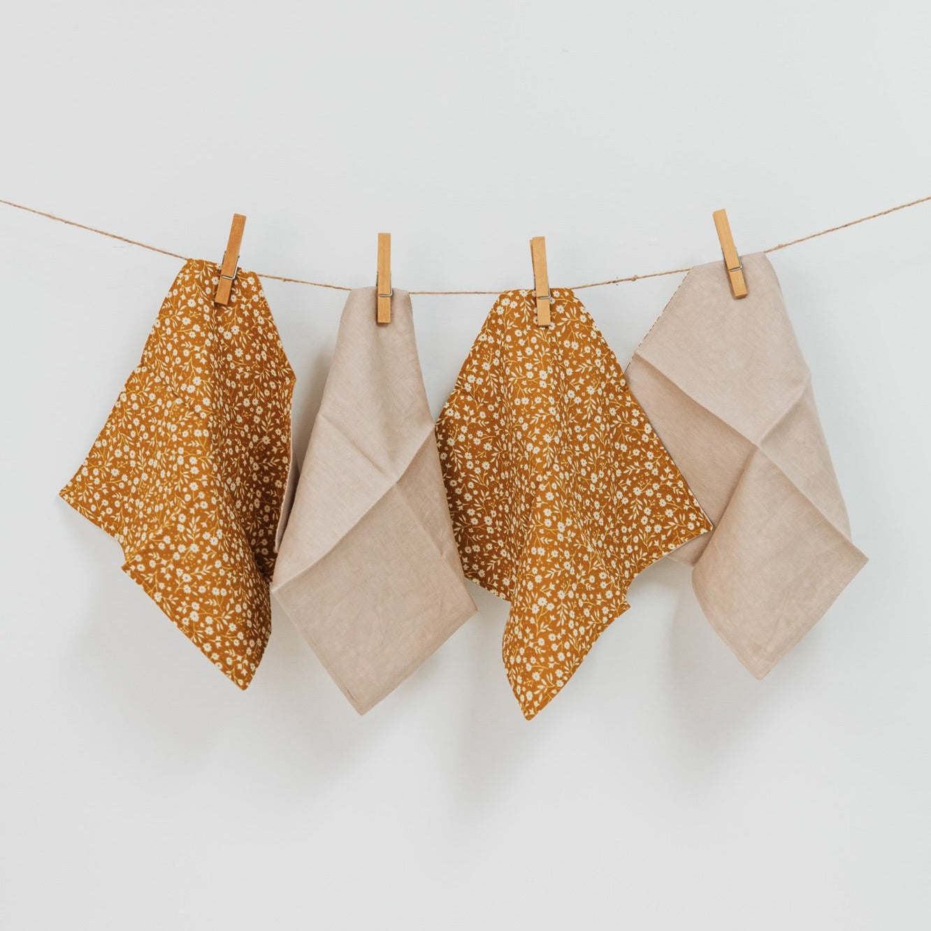 linen lunch napkins - set 4