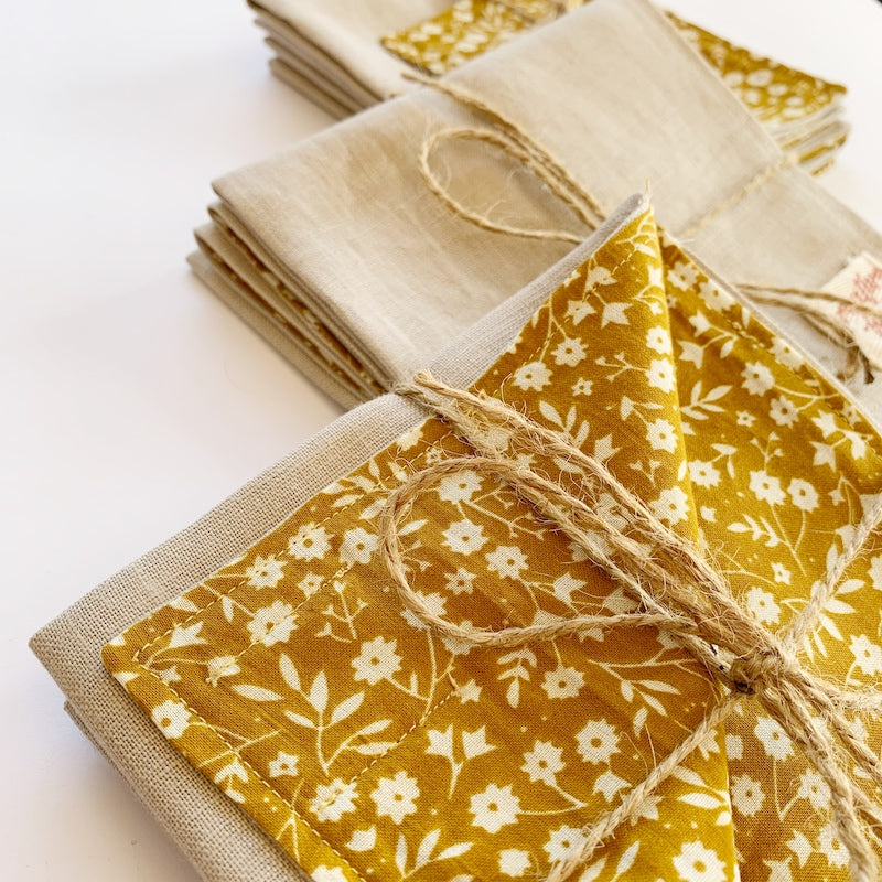 linen lunch napkins - set 4