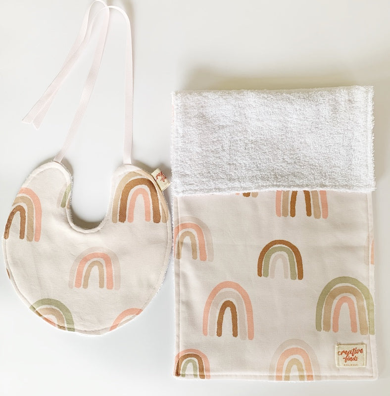 bib and burp cloth