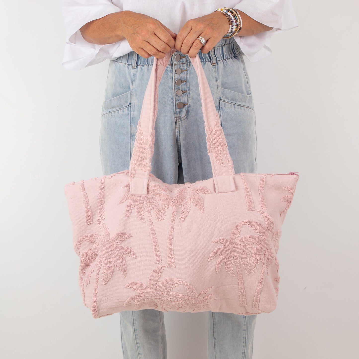 towelling beach bag