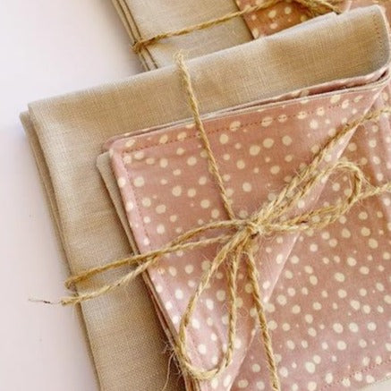 linen lunch napkins - set 4