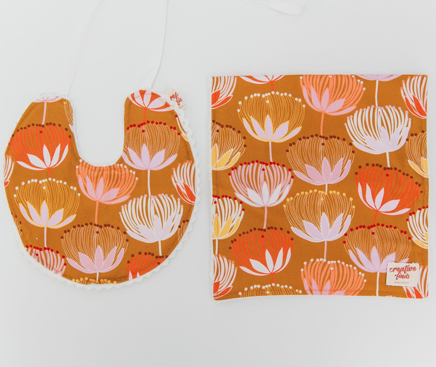 bib and burp cloth