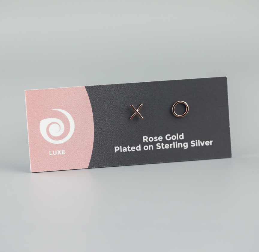 X & O stud earrings