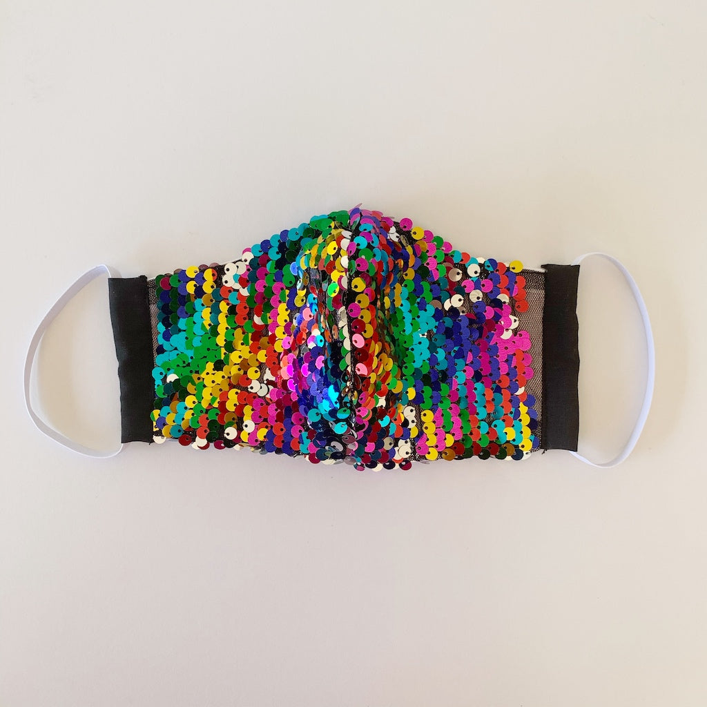 sequin fabric face-masks