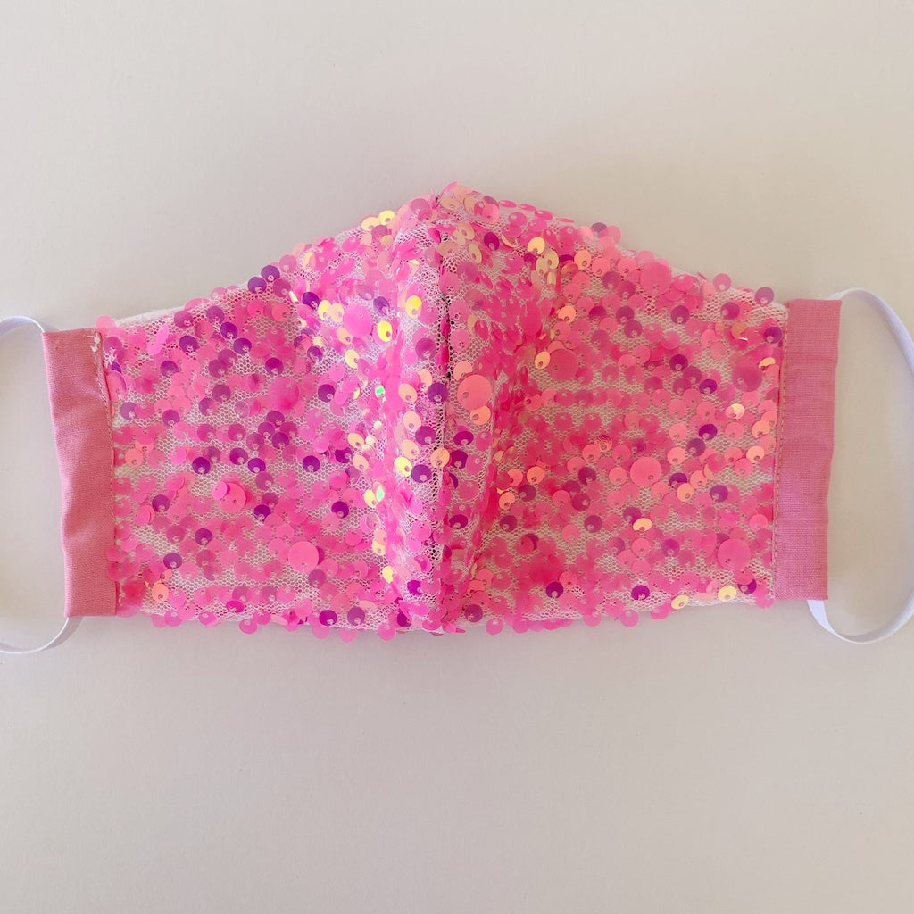 sequin fabric face-masks