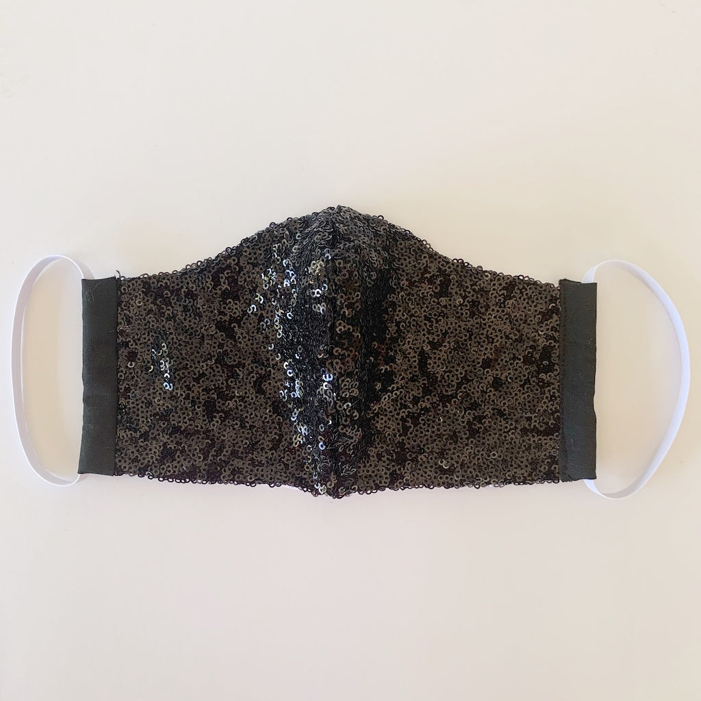 sequin fabric face-masks