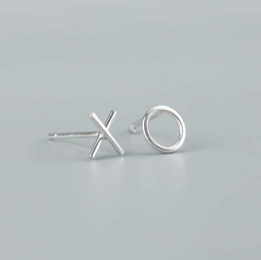 X & O stud earrings