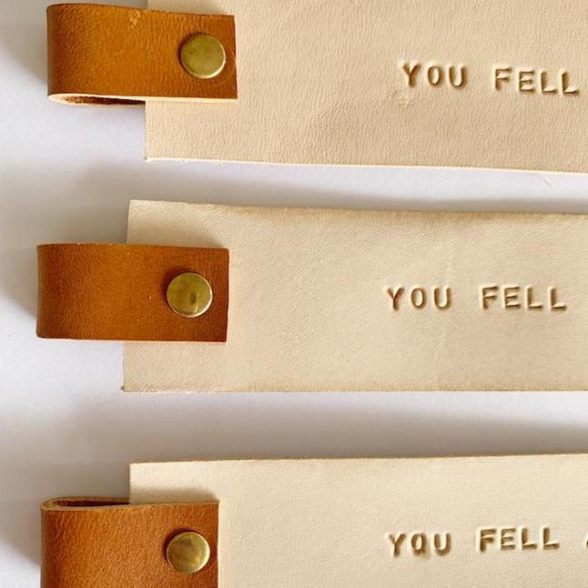 leather bookmarks