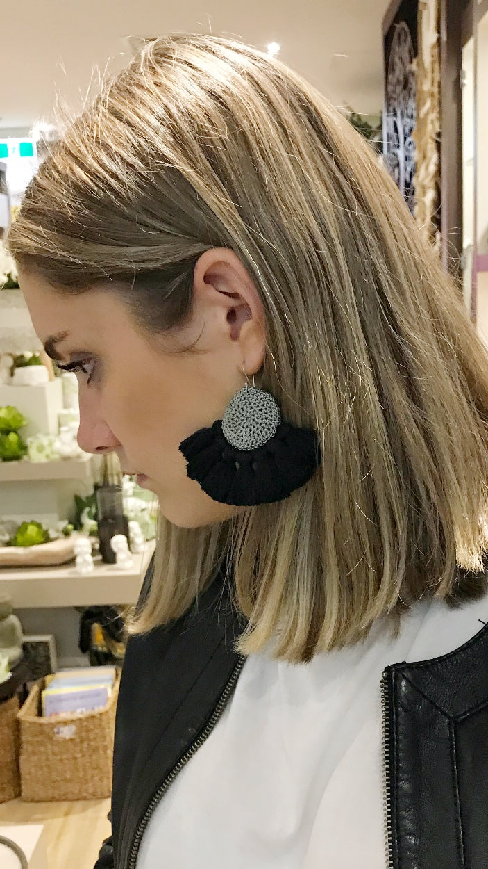 Tassel Crochet Earrings