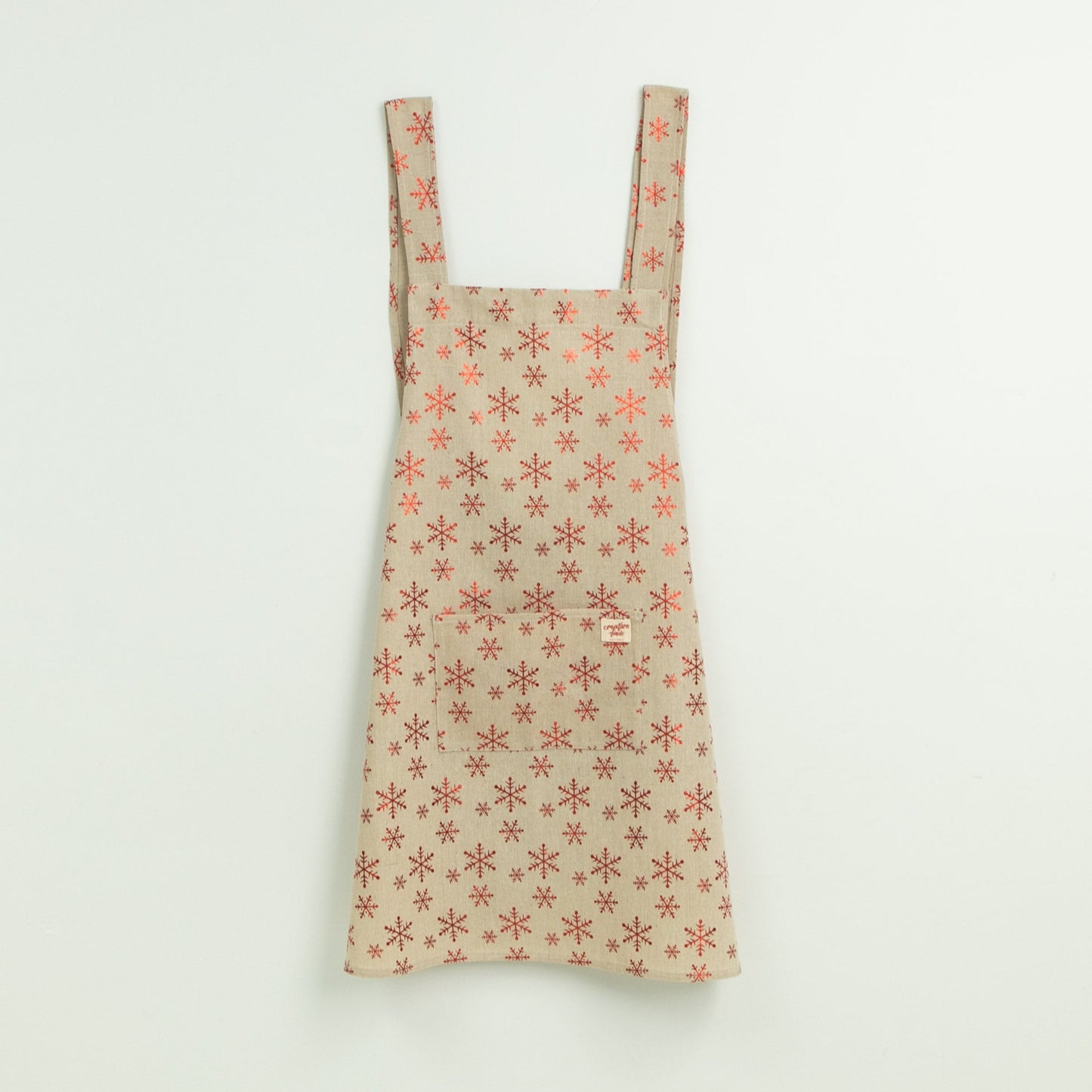 christmas snowflake apron