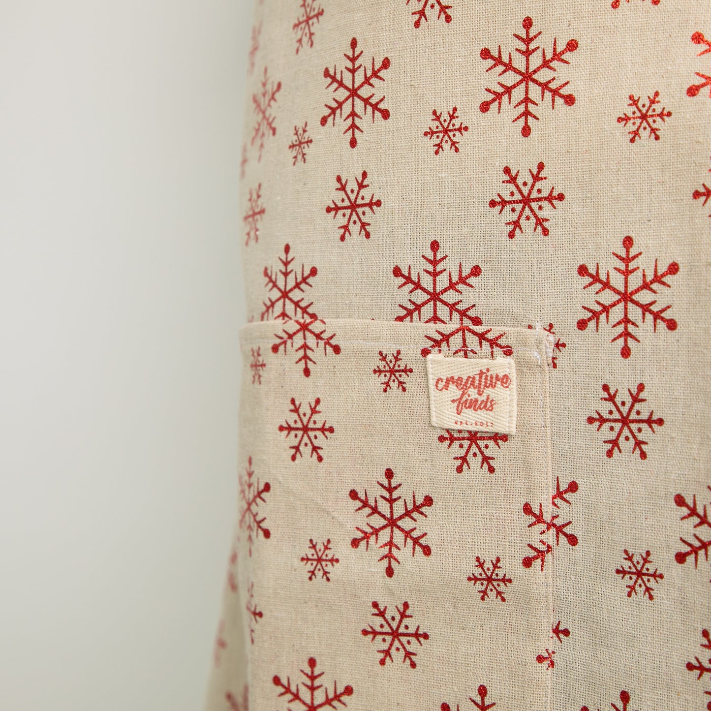 christmas snowflake apron