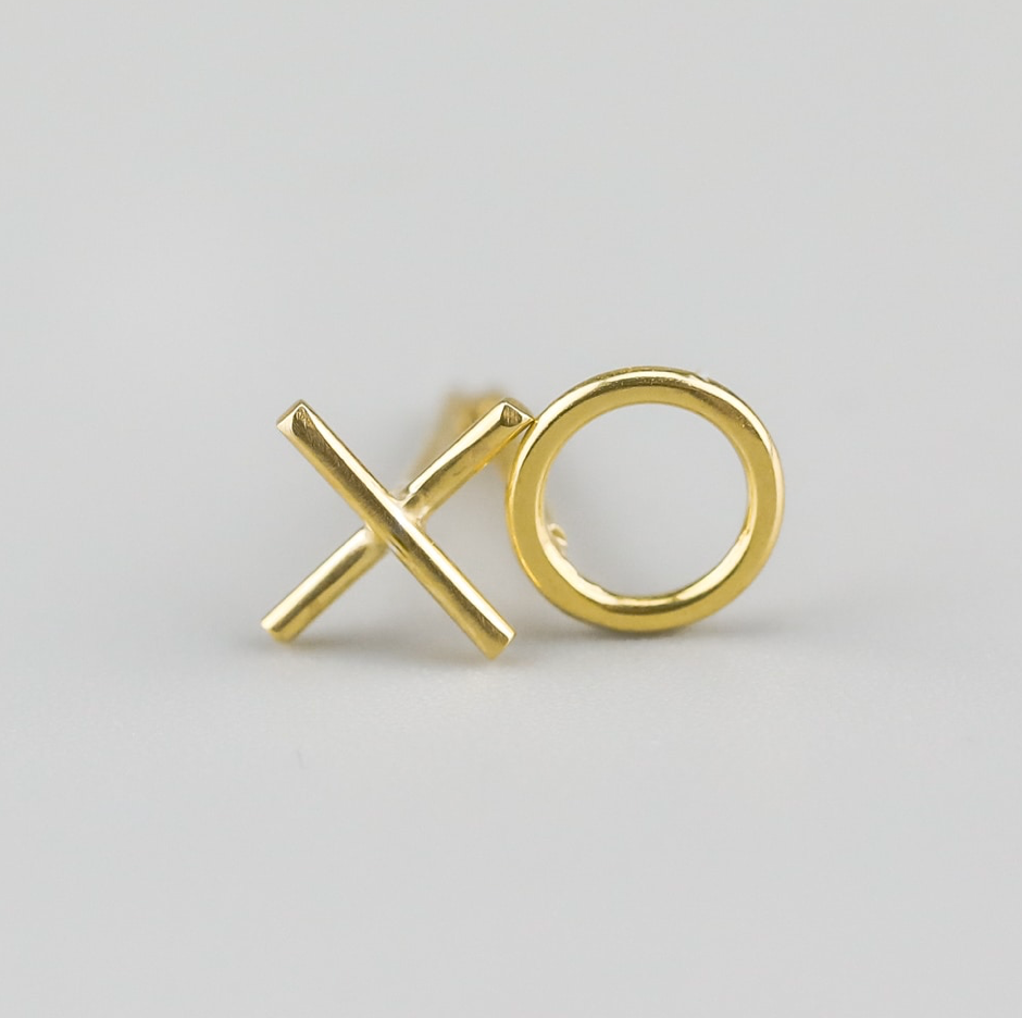X & O stud earrings