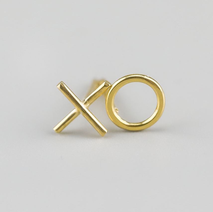 X & O stud earrings