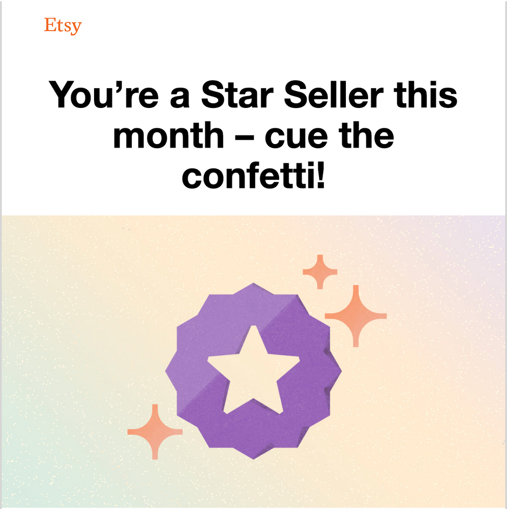 etsy star seller!