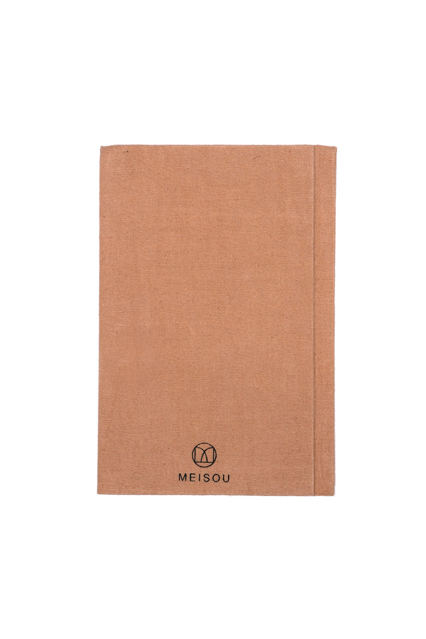 
                  
                    the reverse side of the Gratitude Journal - covered in a toffee coloured, recycled linen
                  
                