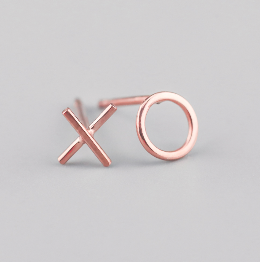 
                  
                    X & O stud earrings
                  
                