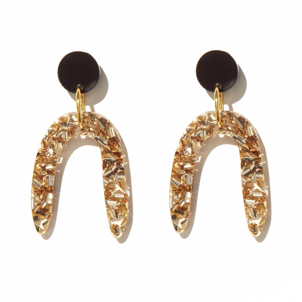 
                  
                    chunky gold glitter earrings
                  
                