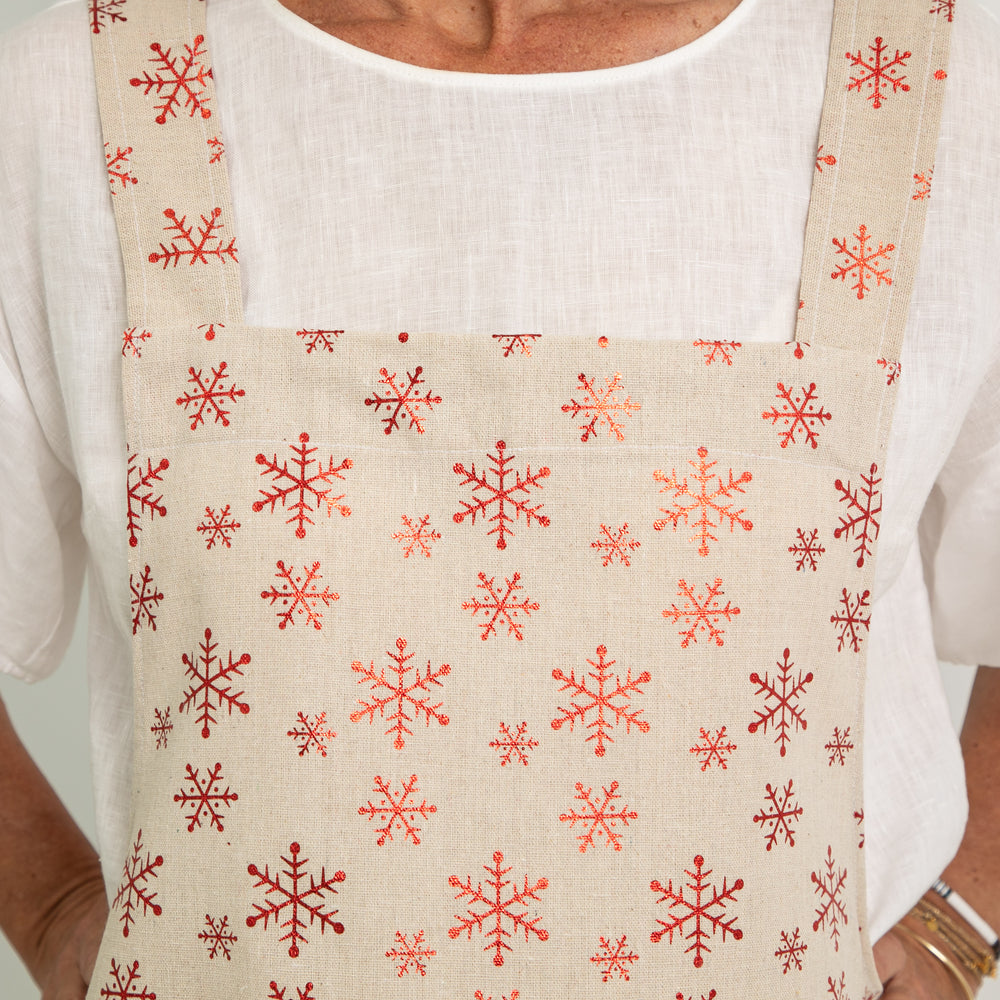 
                  
                    christmas snowflake apron
                  
                